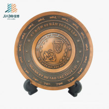 Top Verkauf Legierung Casting Bronze Veitnam Souvenir Benutzerdefinierte Metallplatte